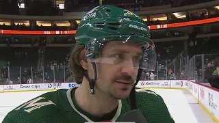 Mats Zuccarello says the Wild benefit from the crowd on home ice