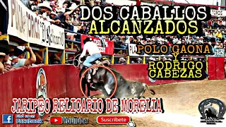 Dos Caballos Alcanzados Jaripeo En El Relicario De Morelia