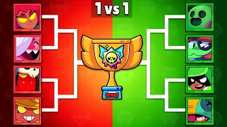 Who is The Best RED or GREEN Brawler? 🔥 Brawl Stars Tournament