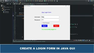 Java GUI Tutorial #40 - Making A Login Form In Java GUI Swing
