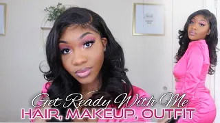 3-in-1 GRWM Valentine’s Day Date Night Inspired | Hair, Makeup, Outfit