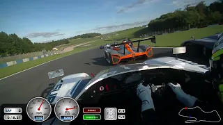 Radical SR1 Opening Lap at Donington (Steve Alvarez Brown Onboard)