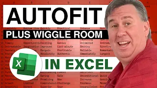 Excel - AutoFit Plus A Little Bit: Episode 1716