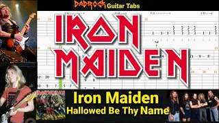 Hallowed Be Thy Name - Iron Maiden - Guitar + Bass TABS Lesson