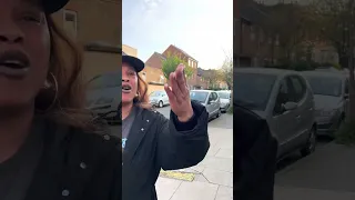 Racist woman in Hackney, London