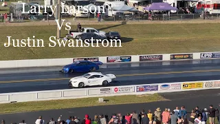 Street outlaws No prep kings; Virginia Motorsport park- Justin Swanstrom Vs Larry Larson (test)