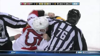 Bruins-Senators brawl, eye gouge & more 12/29/15 60fps