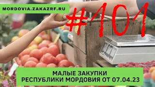 Малые закупки Республики Мордовия от 07.04.2023