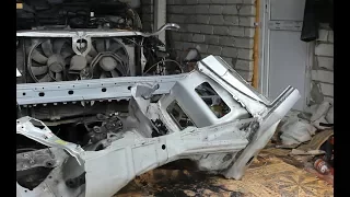 Кузовной ремонт Mercedes W210, подгоняю стакан к установке
