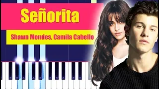 Shawn Mendes, Camila Cabello - Señorita Piano Tutorial EASY By MUSICHELP
