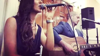 Lauren Cassidy and Mark Tsangaris performing Buses and Trains (cover)