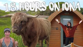 IONA, SCOTLAND | Staying in a Pod, Iona Abbey, Highland Cows/Bulls, Amazing Seafood & Wild Swimming.