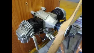 OS FT 160 Gemini twin glow engine Test run after setup