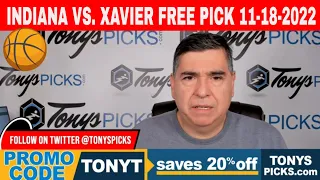 Indiana vs. Xavier 11/18/2022 FREE College Basketball Picks and Predictions on NCAAB Betting Tips