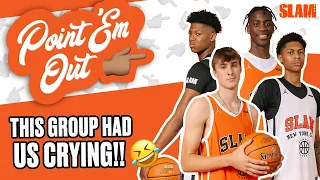 These Top HS Hoopers Are Too Funny 😭🤣 Cooper Flagg, AJ Dybantsa, & MORE! 🔥 | SLAM Point 'Em Out