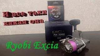 Уберите детей от экрана. Обзор и первые впечатления. Катушка Ryobi Excia MX3000. Шнур JOF X8