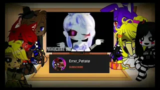 Fnaf 1+ Puppet and Golden Freddy reacts to Afton Family Memes Part 2//My AU!