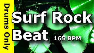 Surf Rock Drum Beat With Tom Breaks 165 BPM