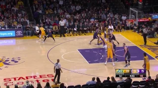Timofey Mozgov Misses a Dunk!  LA Lakers Vs Utah Jazz 2016-17 NBA Season