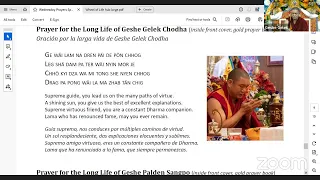 Lamrim Topics  with Geshe Gelek Shantideva Wisdom 24.05.