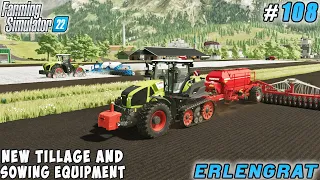 New equipment for tillage and sowing | Erlengrat Farm | Farming simulator 22 | Timelapse #108