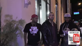 Chris Brown outside Catch Nightclub in West Hollywood