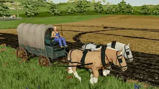 Using only animals to make the agricultural work at the Farm | Farming Simulator 22