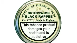 Wilsons of Sharrow’s Brunswick Black Rappee Nasal Snuff Review!