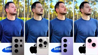 Galaxy S24 Ultra vs iPhone 15 Pro Maxy vs S24 Plus y iPhone 15. Samsung vs Apple 🔥 TEST DE CAMARA!!