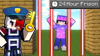 Locking My Friend in a 24 HOUR PRISON in Minecraft!