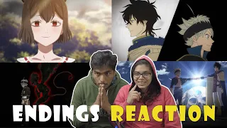 Black Clover Endings 1-13 REACTION! | THESE MIGHT ACTUALLY BE BETTER THAN THE OPENINGS!!!