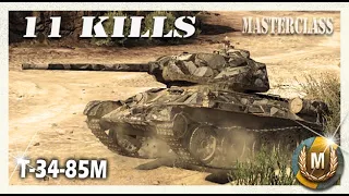 When Russian Tanks were Good!! T-34-85M - World of Tanks Masterclass - 2776k - 11 Kills