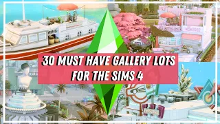 30 INCREDIBLE Gallery Lots to immediately improve your gameplay for The Sims 4! ✨