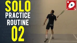 Squash Drills: Solo Practice Routine 02 - The Double Cross: Height Awareness & Short Swing Technique