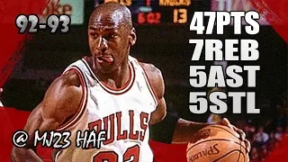 Michael Jordan Highlights vs Bucks (1993.04.16) - EFFORTLESS 47PTS!