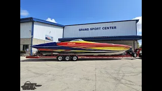 WOW!  2003 Hustler Powerboats 50 Monster, triple 950hp, A/C and Generator!  Walk-around with details