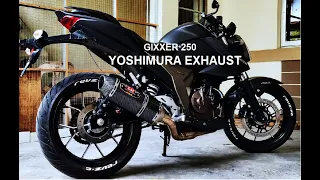 GIXXER 250 | YOSHIMURA Modified Exhaust | Install | Sound Test