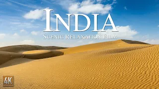 India 4K Scenic Relaxation Drone Film | 🇮🇳 India Nature Video w Calming Music | भारत 4K ड्रोन वीडियो