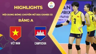 HIGHLIGHTS WOMEN'S VOLLEYBALL | VIETNAM - CAMBODIA | เวียดนาม-กัมพูชา | CAMBODIA SEA GAMES