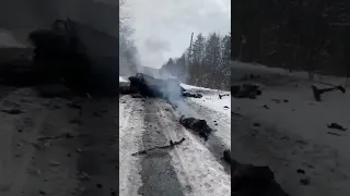 Ukraine vs russia destroyed russian tank