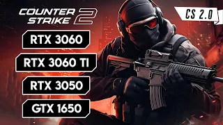 Counter Strike 2 - RTX 3060 Ti - RTX 3060 - RTX 3050 - GTX 1650 - 1440p & 1080p