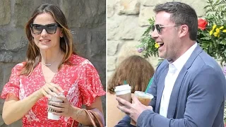 Ben Affleck Stops To Get Jennifer Garner A Coffee Before Easter Church Services!