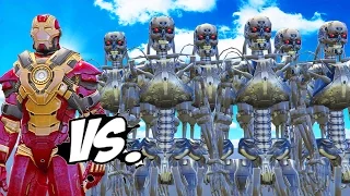 IRON MAN VS TERMINATOR ARMY - EPIC BATTLE