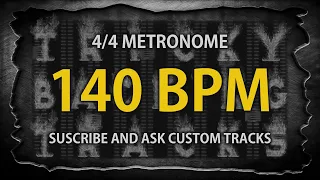 140 BPM - 4/4 Metronome (Accented)