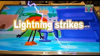 LG LED TV Struck by lightning. Can it be fixed?