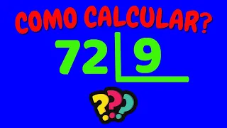 COMO CALCULAR 72 DIVIDIDO POR 9? | DIVIDIR 72 POR 9