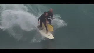 Surfers vs. Bodyboarders at The Wedge