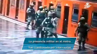Militares “practican” en el Metro de CDMX para disuadir atentados terroristas