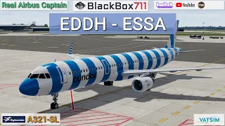 P3D V5.3 | FSlabs A321-SL | Hamburg/EDDH to Stockholm/ESSA | VATSIM