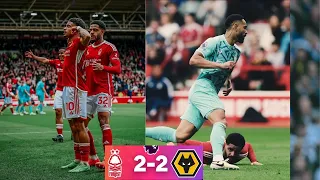 Nottingham Forest vs Wolves 2-2 EPL highlights 2024 | Gibbs-White goal | Cunha Double